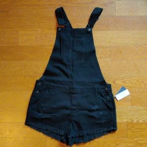 American Eagle overall shorts